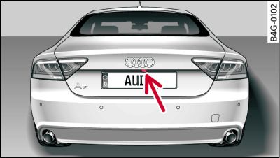 Boot lid: Location of reversing camera